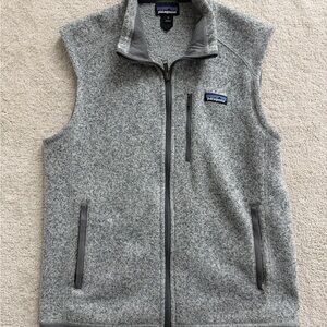 Patagonia Heather Gray Zip-Up Fleece